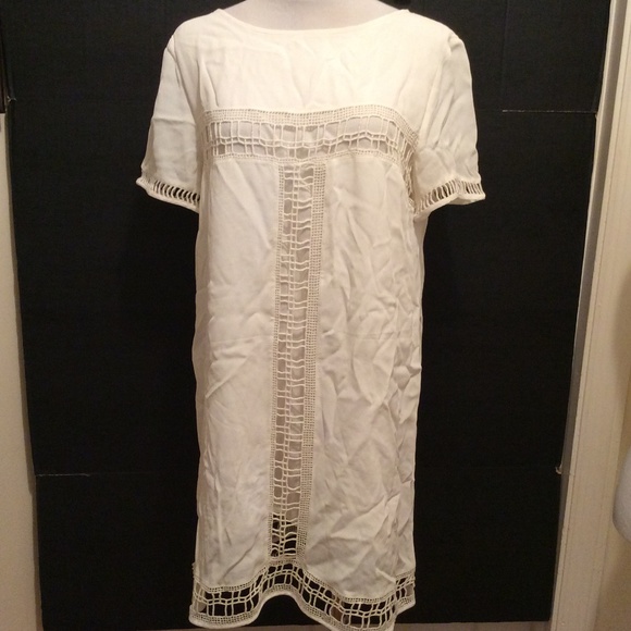 Zara Dresses & Skirts - ZARA  Basic Dress US L Cream Crochet